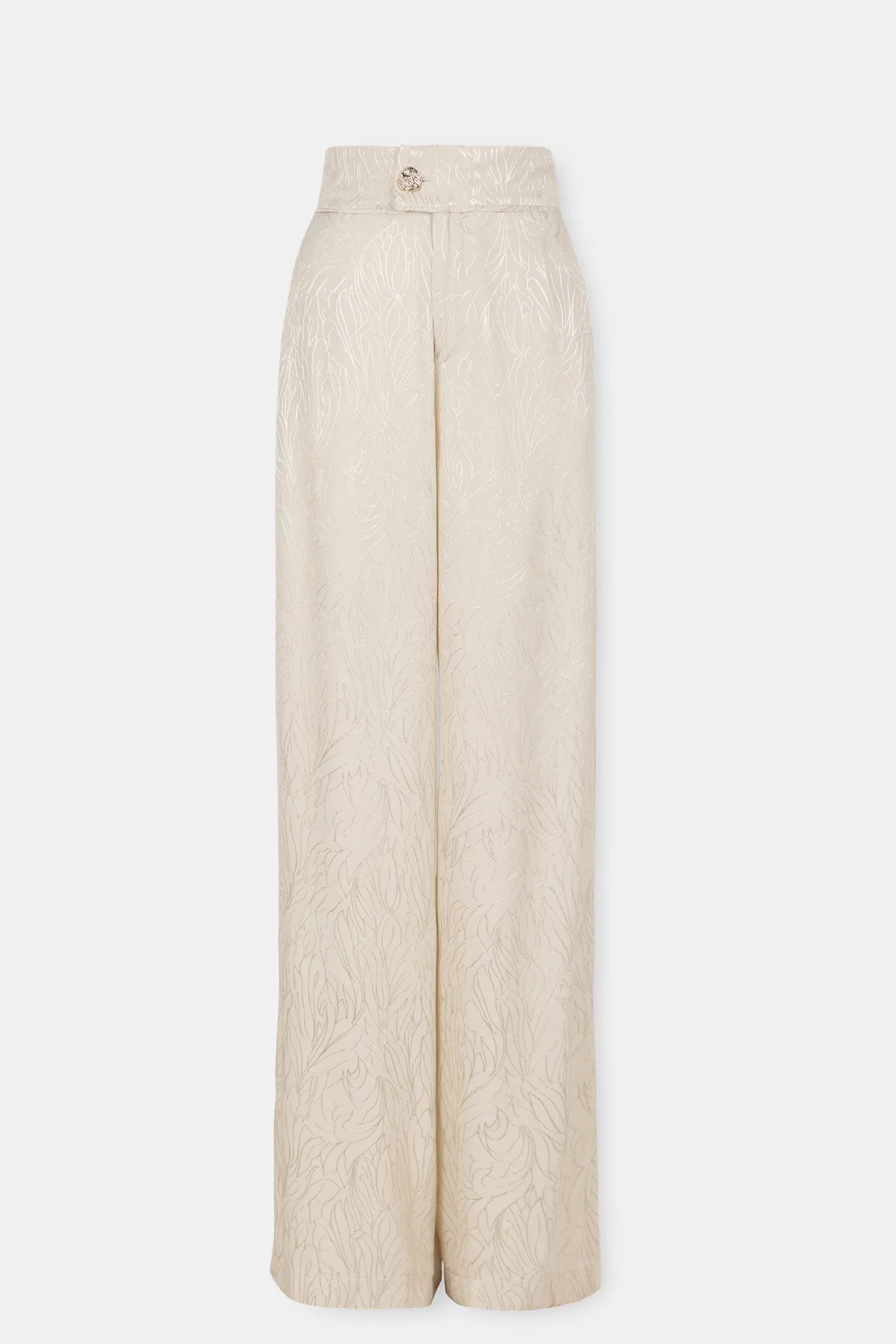 Pantalone sa diskretnim floralnim dezenom