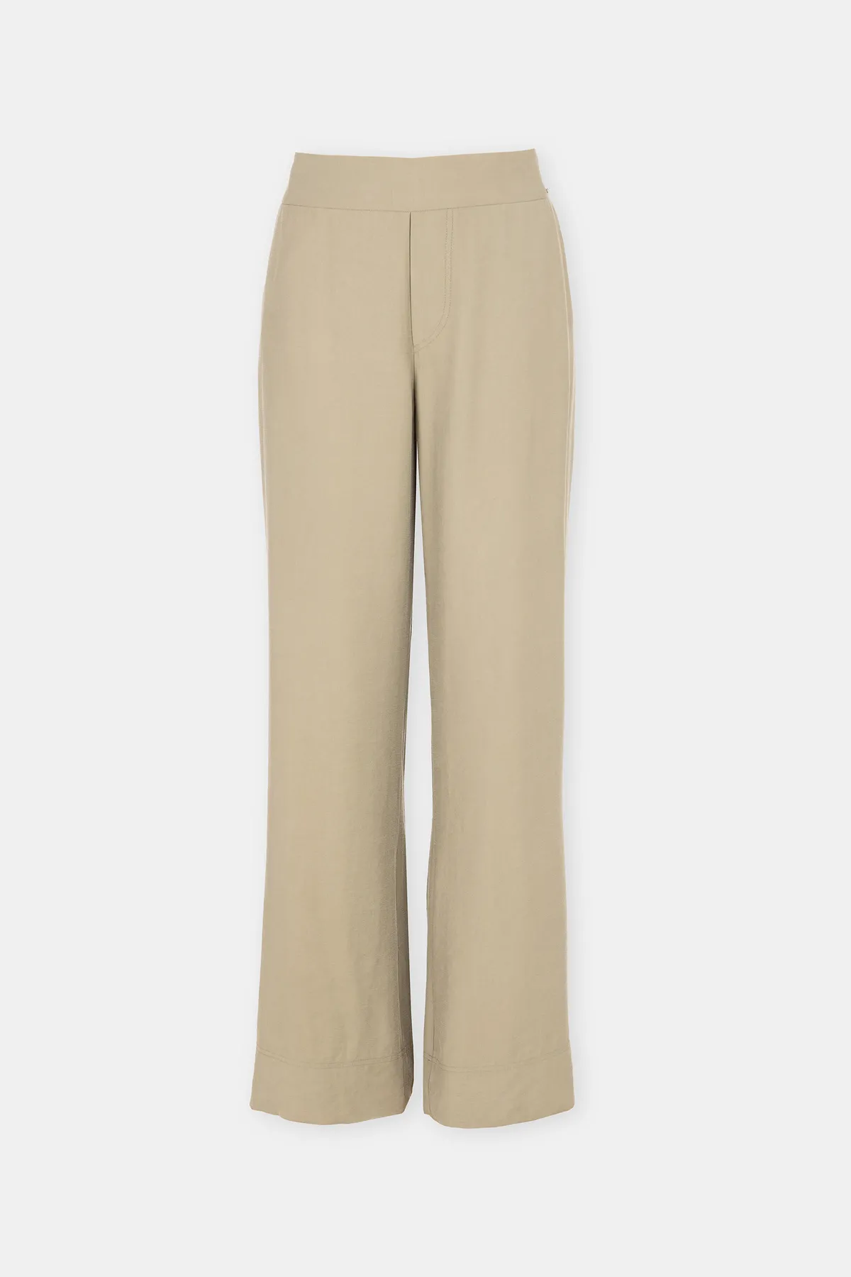 Široke pantalone od viskoze sa elastičnim pojasom