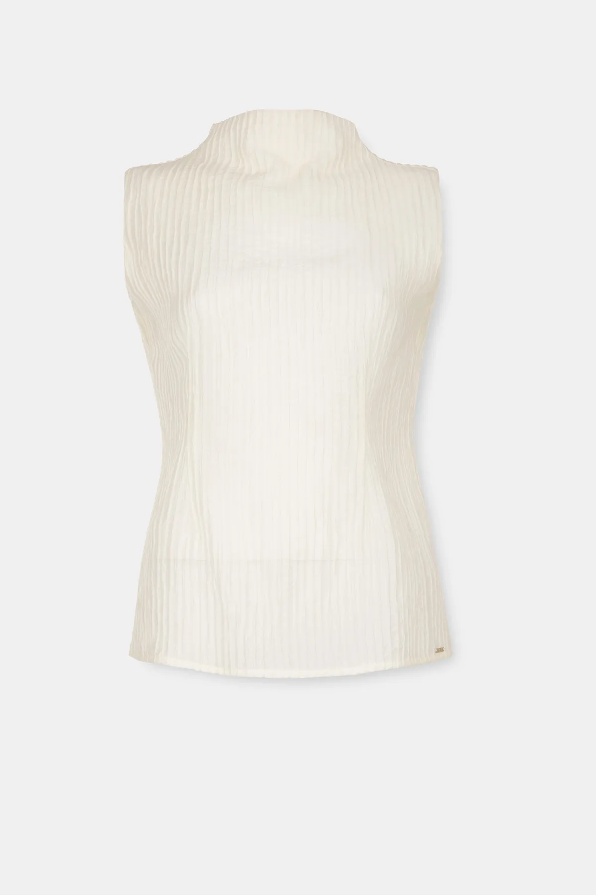 Bluza bez rukava sa reljefnom teksturom 