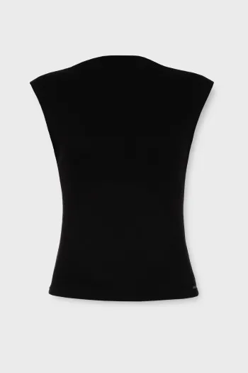 Minimalistička viskozna majica bez rukava 