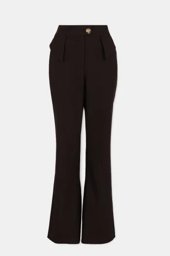 Pantalone visokog struka sa ukrasnim detaljima 