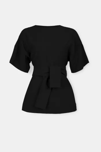 Viskozna bluza s otvorenim leđima 