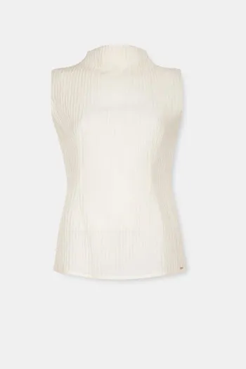 Bluza bez rukava sa reljefnom teksturom 