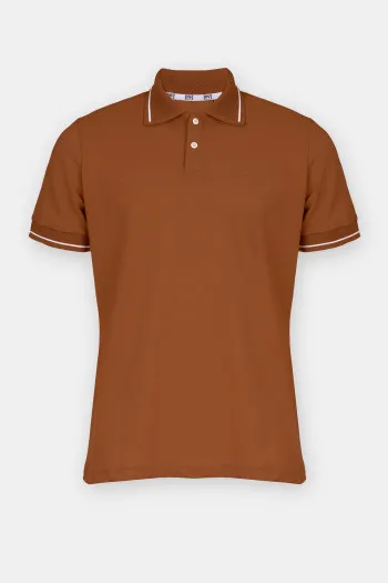 Pamučna polo majica sa reljefnom teksturom 